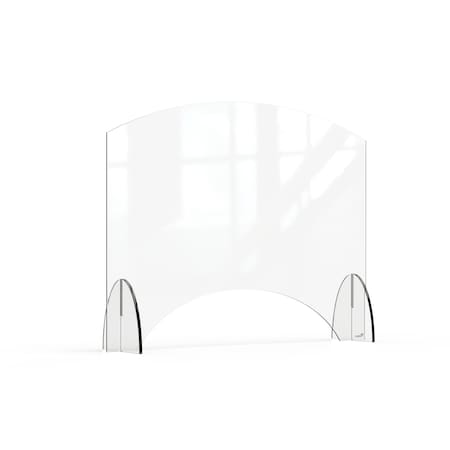 Rosseto Serving Solutions Avant Guarde 36x28 Acrylic Sneeze Guard with Pass-Through Window, 1 EA AG010